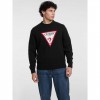 GUESS JEANS Iconic Big Triangle Sweater BLACK