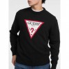 GUESS JEANS Iconic Big Triangle Sweater BLACK