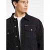 GUESS JEANS Oversized Denim Trucker Jacket BLACK