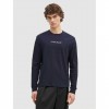 GUESS JEANS Embroidered logo t-shirt BLUE