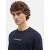 GUESS JEANS Embroidered logo t-shirt BLUE