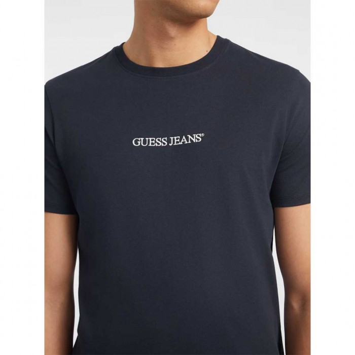 GUESS JEANS Slim Embroidered Logo Tee BLUE