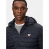 GUESS JEANS Nylon Hooded Puffer Jacket BLUE