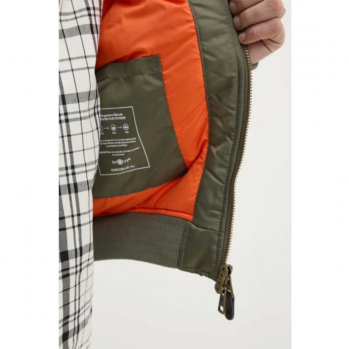 GUESS JEANS MAN BOMBER JACKET GREEN