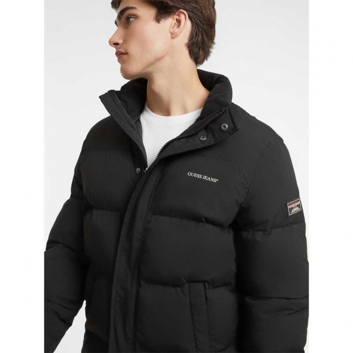 GUESS JEANS Regular Puffer Jacket BLACK