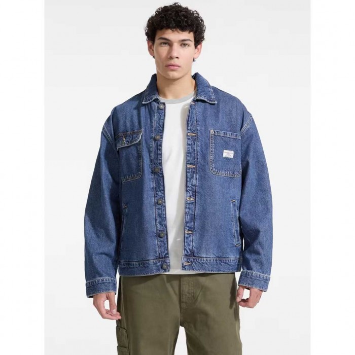 GUESS JEANS DENIM CHORE JACKET BLUE