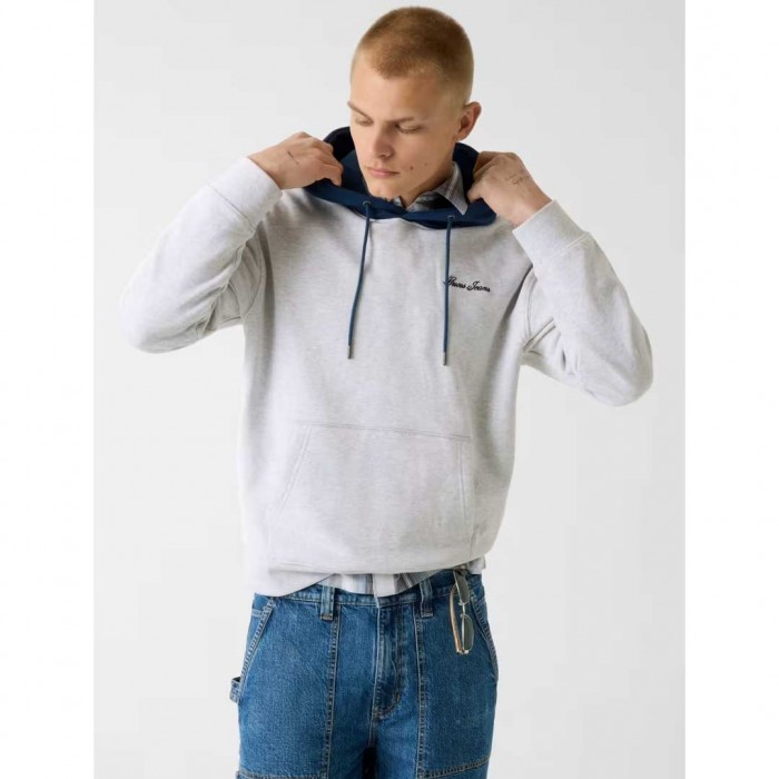 GUESS JEANS HOODED SWEATSHIRT GREY