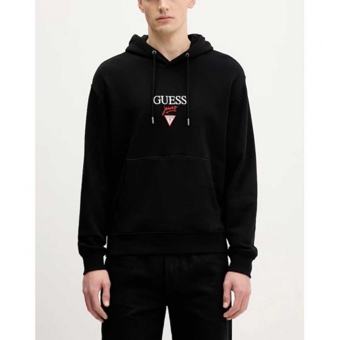 GUESS JEANS MAN HOODIE BLACK