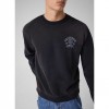 GUESS JEANS MAN SWEATSHIRT WASHED BLACK