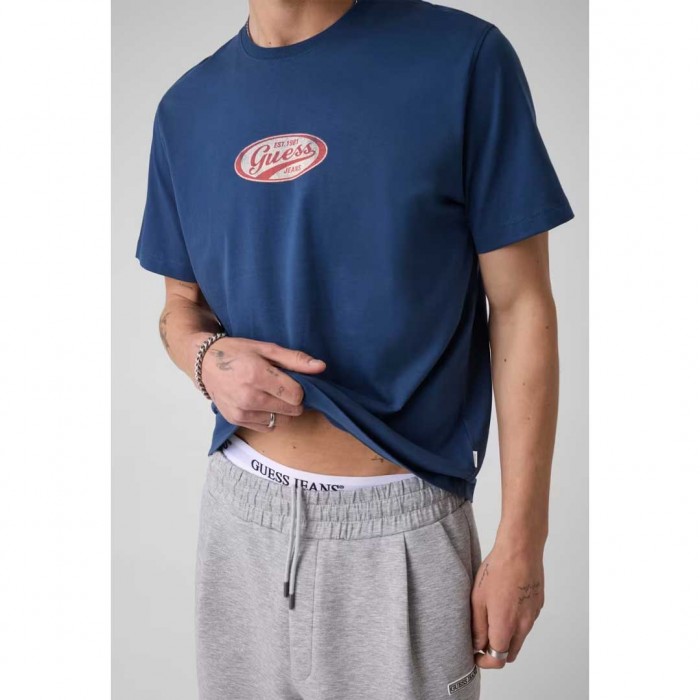 GUESS JEANS MAN T SHIRT LOGO CIEL