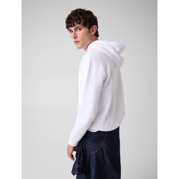 GUESS JEANS MAN HOODIE WHITE 1