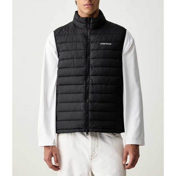 GUESS JEANS MAN GILLET BLACK