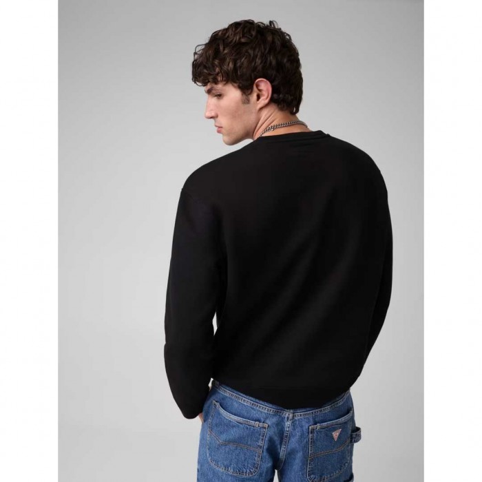 GUESS JEANS MAN TRADITION SWEATSHIRT BLACK