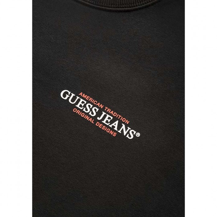 GUESS JEANS MAN TRADITION SWEATSHIRT BLACK