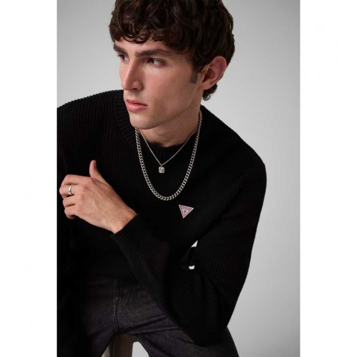 GUESS JEANS MAN SWEATER BLACK