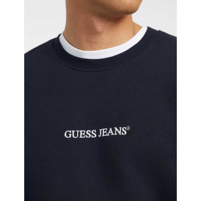 GUESS JEANS MAN SWEATSHIRT DARK BLUE