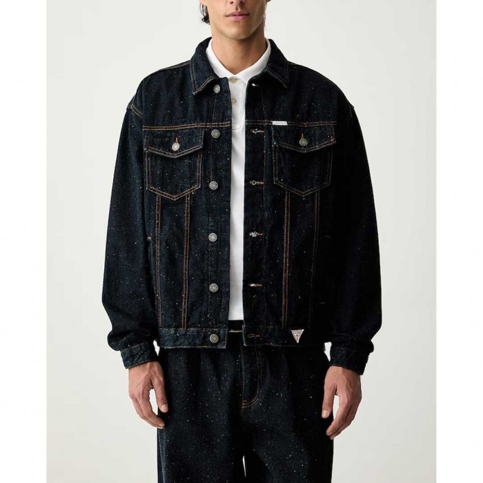 GUESS JEANS MAN JEAN JACKET DARK BLUE