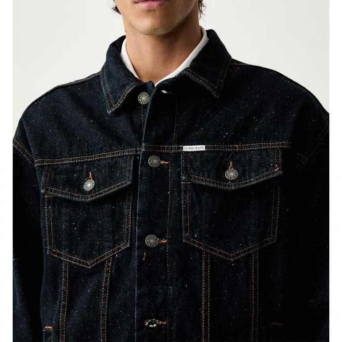 GUESS JEANS MAN JEAN JACKET DARK BLUE