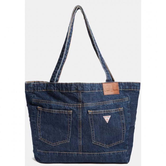 GUESS JEANS WOMAN JEAN BAG BLUE
