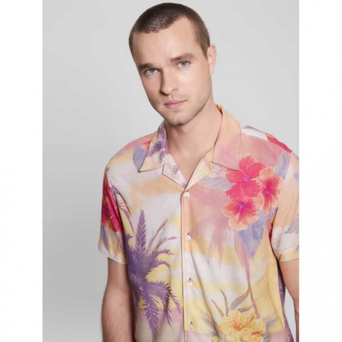 GUESS MENS SHIRT FLORAL