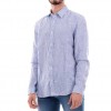 GUESS MENS SHIRT STRIPE BLUE