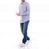 GUESS MENS SHIRT STRIPE BLUE