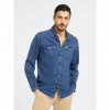 GUESS Slim fit denim shirt BLUE