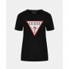 GUESS Triangle logo t-shirt BLACK 1