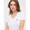 GUESS SS VN MINI TRIANGLE TEE WHITE