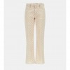 GUESS 4g logo straight pant BEIGE