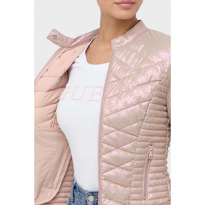 GUESS 4g logo puffer PINK