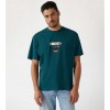 GUESS Logo print T-shirt OVER GREEN