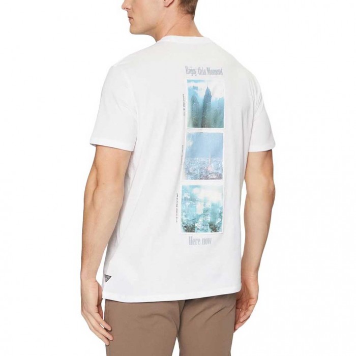 GUESS BASIC CITY OF DREAMS T-SHIRT MEN WHITE