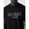 GUESS Embroidered logo t-shirt BLACK 1