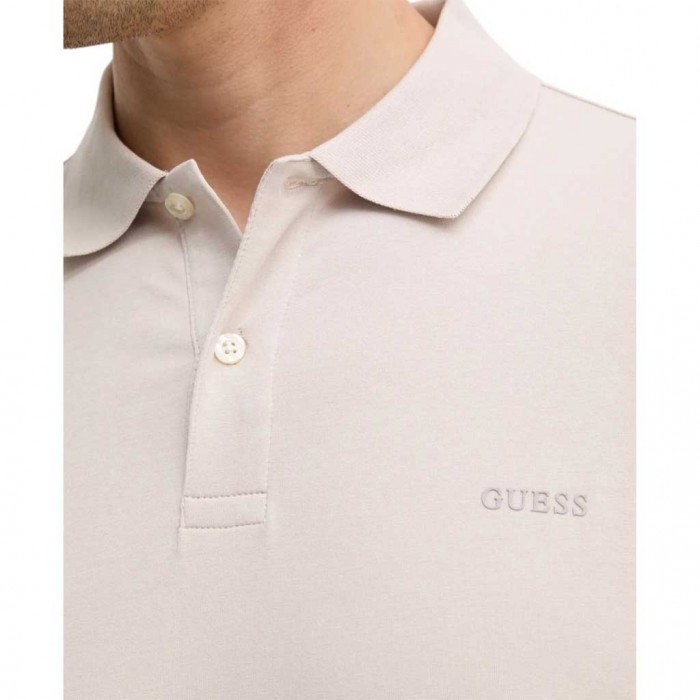 GUESS NOLAN S/S POLO BEIGE