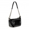 GUESS ECO EVAINE TOP ZIP SHOULDER BAG BLACK