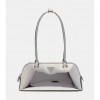 GUESS Arnela mirror-look shoulder bag SILVER