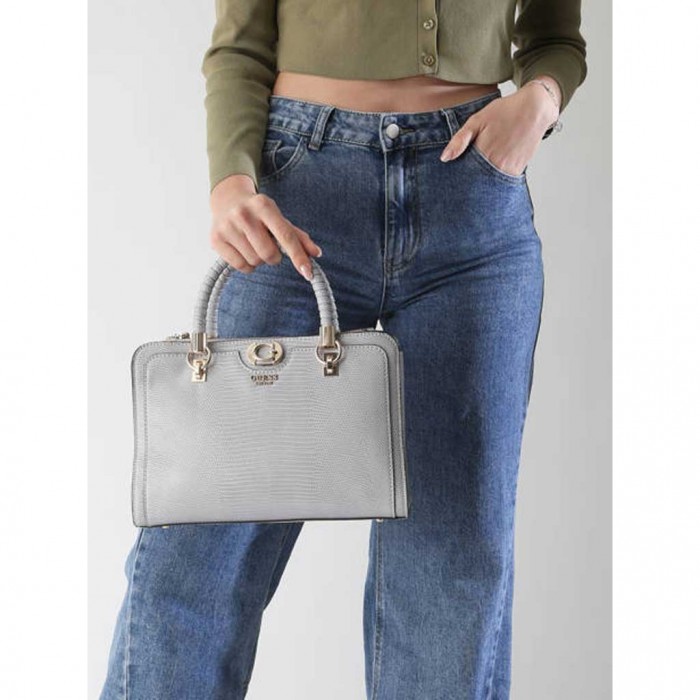 GUESS ORLINA SOCIETY SATCHEL GREY