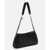 GUESS GIULLY TOP ZIP SHOULDER BAG BLACK