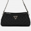 GUESS GIULLY TOP ZIP SHOULDER BAG BLACK