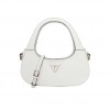 GUESS Eco Jazlynn saffiano hobo WHITE