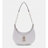 GUESS Bessey 4G logo patent mini hobo GREY