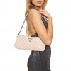 GUESS GIULLY TOP ZIP SHOULDER BAG WOMEN BEIGE