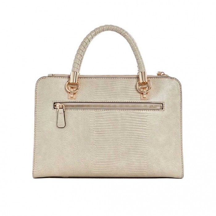 GUESS ORLINA SOCIETY SATCHEL TAUPE