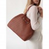 GUESS Vikky II woven shopper BROWN