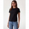 GUESS Lace logo T-shirt BLACK