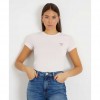 GUESS Small triangle logo stretch t-shirt PINK