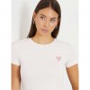 GUESS Small triangle logo stretch t-shirt PINK