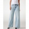 GUESS Bellflower wide leg denim pant LIGHT BLUE