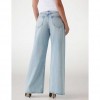 GUESS Bellflower wide leg denim pant LIGHT BLUE